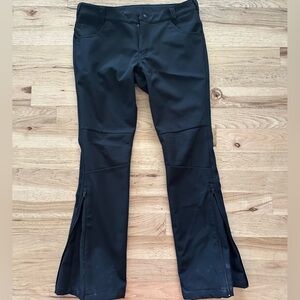 Aperture Black Softshell Snowboarding Pants - slim